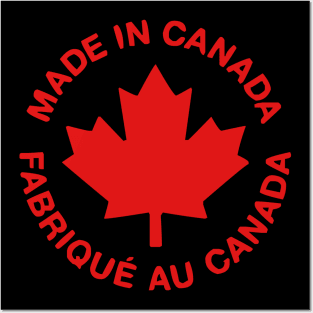 Made in Canada Fabrique au Canada Pride Posters and Art